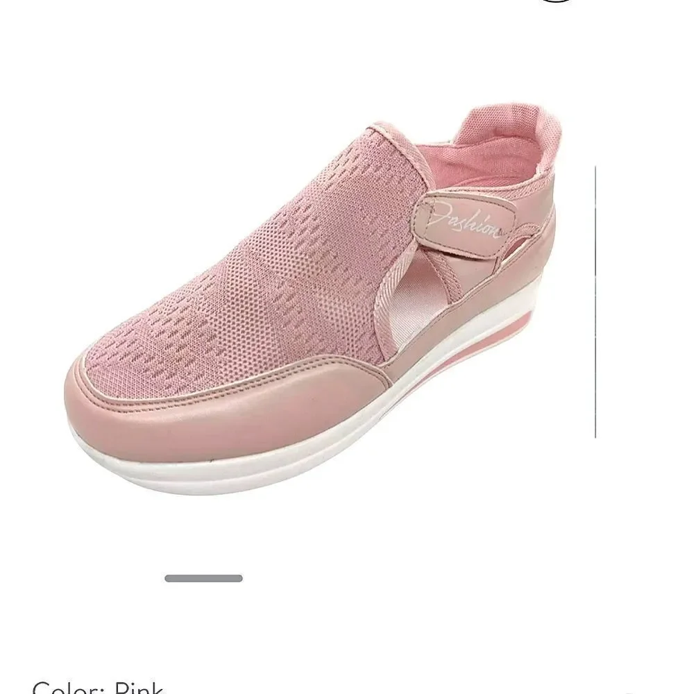 Minimalist Cut Out Casual Breathable Soft Sole Slip On Shoes Women's New